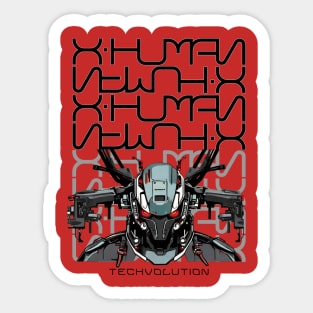 Xhuman TechVolution v01 Sticker